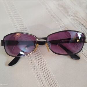 Knight Brand Ladies Metal Sunglasses Purple Tint